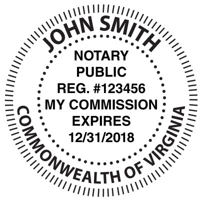 Virginia Notary Embosser | EMB-NOT-VA
