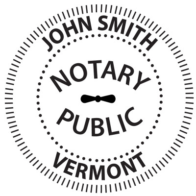 Vermont Notary Embosser | EMB-NOT-VT