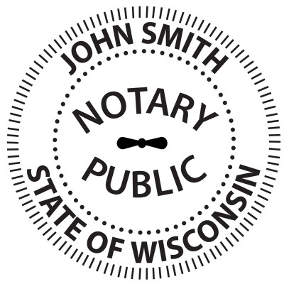 Wisconsin Notary Embosser | EMB-NOT-WI