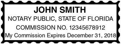 Florida Public Notary Rectangle Stamp | STA-FL01