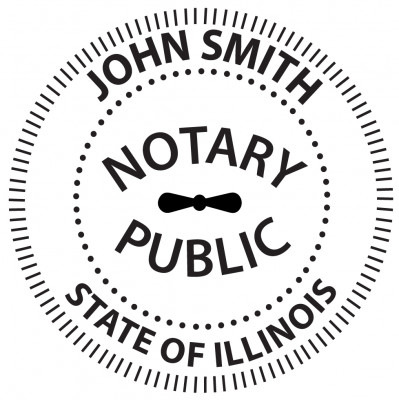 Illinois Notary Public Round Stamp | STA-IL02