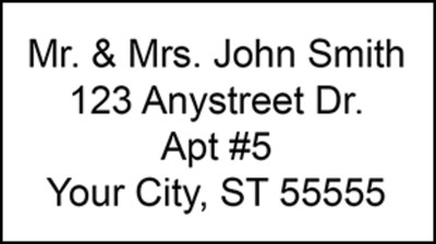 4 Line Address Stamp  | STA-LAS-4LN