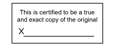 Certified Copy Signature Stamp | STA-LAS-CCS