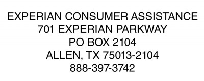 Experian Stamp | STA-LAS-EXP
