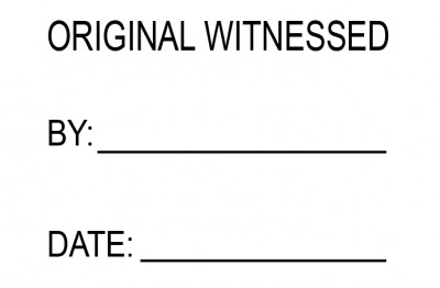 XL Original Witness Stamp | STA-LAS-LOW