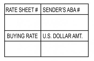 Rate Sheet Stamp | STA-LAS-RS