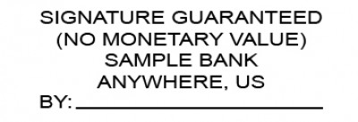 Signature Guarantee Stamp | STA-LAS-SIG