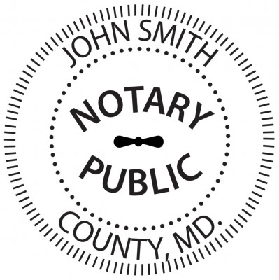Maryland Notary Public Round Stamp | STA-MD02