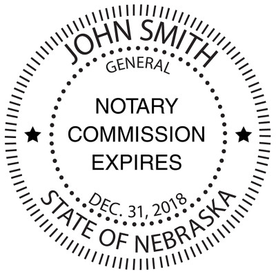 Nebraska Notary Public Round Stamp | STA-NE02