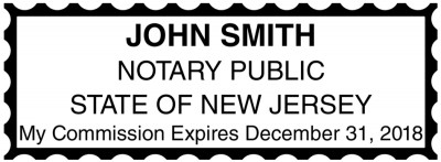 New Jersey Public Notary Rectangle Stamp | STA-NJ01