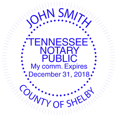 Tennessee Notary Public Round Stamp | STA-TN02