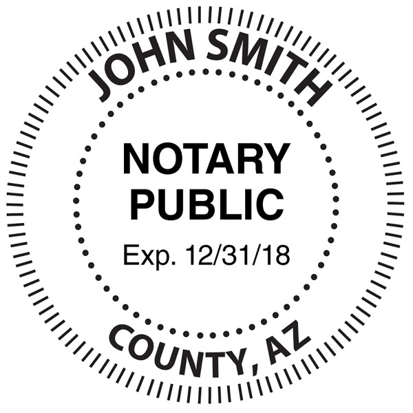 Arizona Notary Public Round Stamp | STA-AZ02