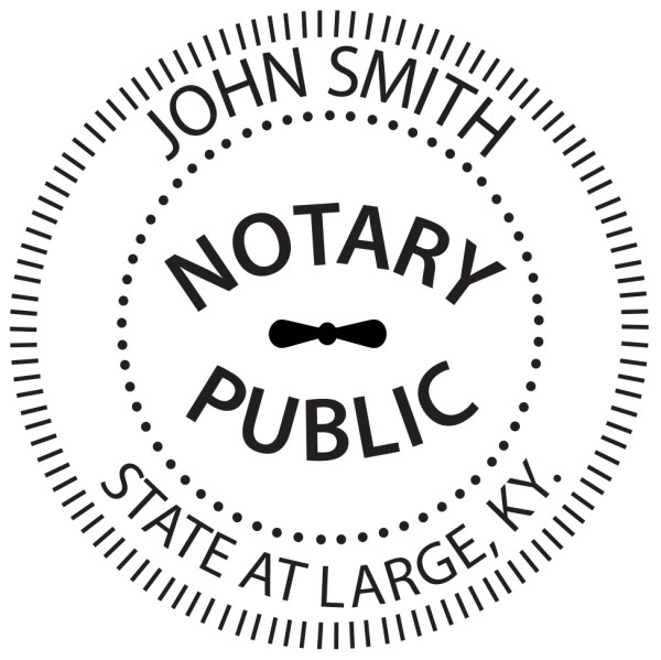 Kentucky Notary Public Round Stamp | STA-KY02