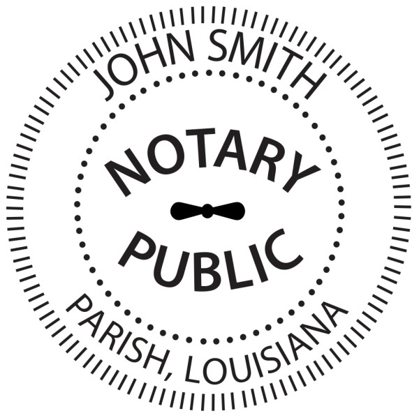Louisiana Notary Public Round Stamp | STA-LA02