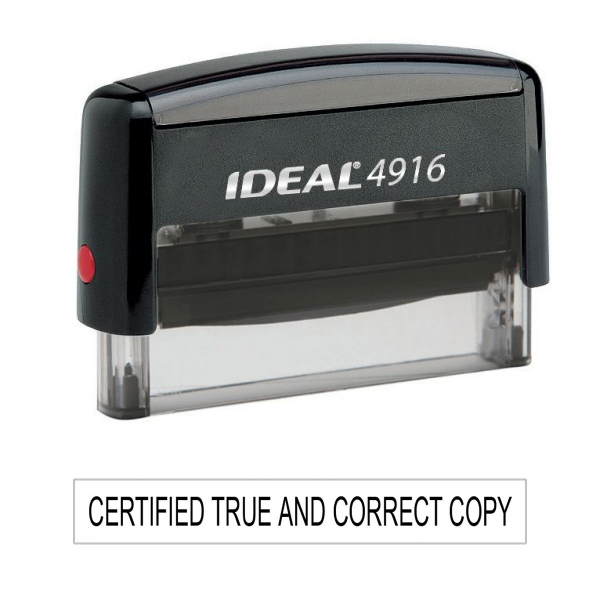 Certified True and Correct Stamp | STA-LAS-CTC