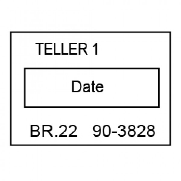 Adjustable Teller Date Stamp | STA-LAS-TLD
