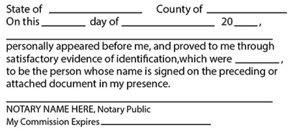 Signature of Witness Notary Ink Stamp | STA-LAS-WIT