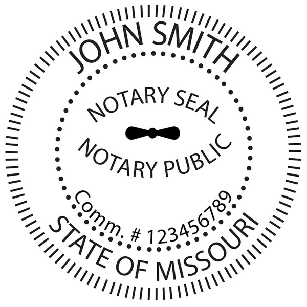 Missouri Notary Public Round Stamp | STA-MO02