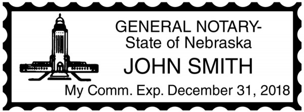 Nebraska Public Notary Rectangle Stamp | STA-NE01