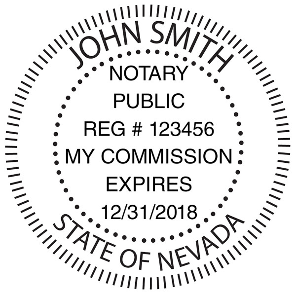 Nevada Notary Public Round Stamp | STA-NV02