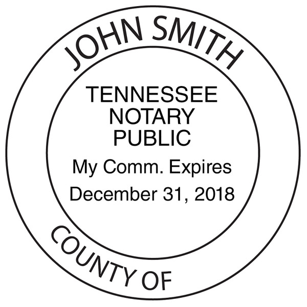 Tennessee Notary Public Round Stamp | STA-TN02