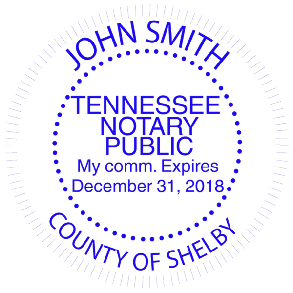 Tennessee Notary Public Round Stamp | STA-TN02