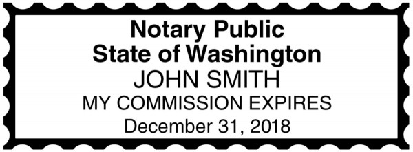 Washington Public Notary Rectangle Stamp | STA-WA01
